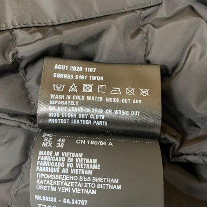 【中古品】【メンズ】 PRADA プラダ RE NYLON 三角ロゴ トライアングルプレート パファージャケット SGN955 S191 1WQ9 2022 メンズ ダウンジャケット 141-251214-ts-05-tei サイズ：48 カラー：ブラック 万代Net店