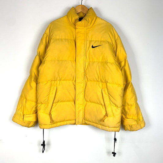 【現状渡し品】【メンズ】 NIKE ナイキ 90’s DOWN JACKET H7 YGT 90年代 ダウンジャケット アウター 148-251214-ts-08-tei サイズ：M カラー：イエロー 万代Net店