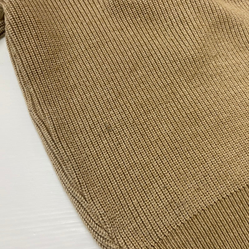 【中古品】【メンズ】 THE NORTH FACE ザ・ノースフェイス 90's HALF ZIP HUNTING KNIT NT-3141 90年代 ハーフジップ ハンティング ニット 長袖 トップス セーター 茶タグ 144-251215-yo-03-tei サイズ：LL カラー：ベージュ 万代Net店