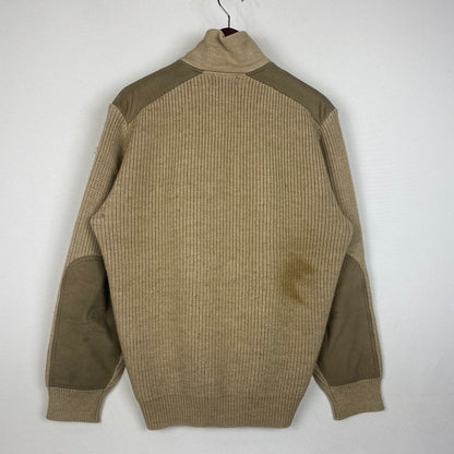 【中古品】【メンズ】 THE NORTH FACE ザ・ノースフェイス 90's HALF ZIP HUNTING KNIT NT-3141 90年代 ハーフジップ ハンティング ニット 長袖 トップス セーター 茶タグ 144-251215-yo-03-tei サイズ：LL カラー：ベージュ 万代Net店