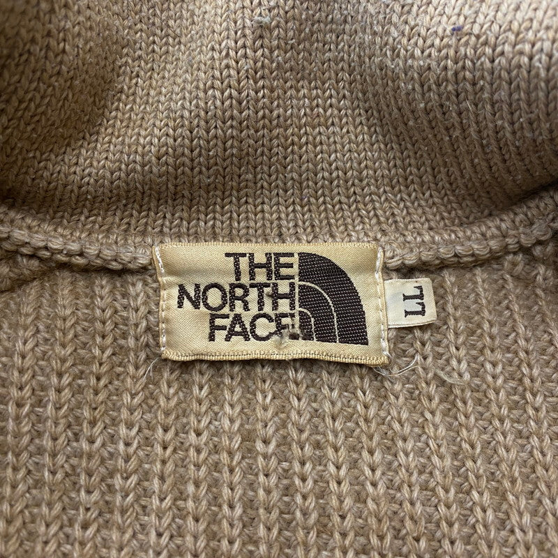 【中古品】【メンズ】 THE NORTH FACE ザ・ノースフェイス 90's HALF ZIP HUNTING KNIT NT-3141 90年代 ハーフジップ ハンティング ニット 長袖 トップス セーター 茶タグ 144-251215-yo-03-tei サイズ：LL カラー：ベージュ 万代Net店
