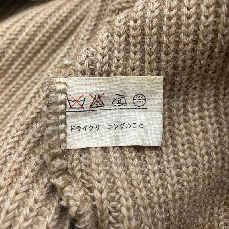 【中古品】【メンズ】 THE NORTH FACE ザ・ノースフェイス 90's HALF ZIP HUNTING KNIT NT-3141 90年代 ハーフジップ ハンティング ニット 長袖 トップス セーター 茶タグ 144-251215-yo-03-tei サイズ：LL カラー：ベージュ 万代Net店