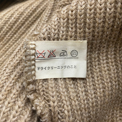 【中古品】【メンズ】 THE NORTH FACE ザ・ノースフェイス 90's HALF ZIP HUNTING KNIT NT-3141 90年代 ハーフジップ ハンティング ニット 長袖 トップス セーター 茶タグ 144-251215-yo-03-tei サイズ：LL カラー：ベージュ 万代Net店
