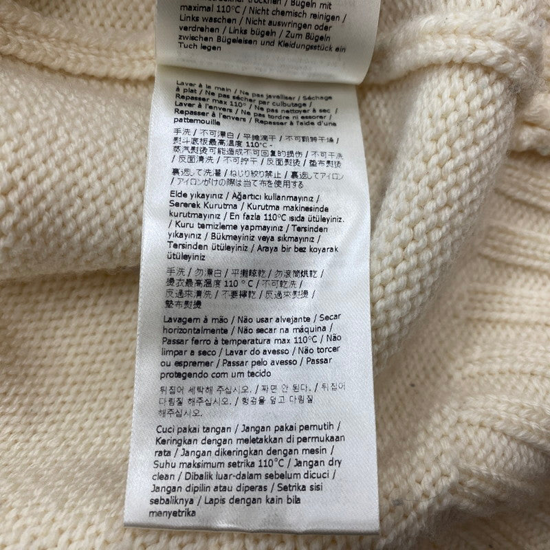 【中古品】【メンズ】 FENDI フェンディ WOOL KNIT SWEATER FZY46 ウール ニット セーター 長袖 トップス アート刺繍 141-260529-sm-02-otoh カラー：アイボリー系 万代Net店