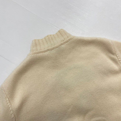 【中古品】【メンズ】 FENDI フェンディ WOOL KNIT SWEATER FZY46 ウール ニット セーター 長袖 トップス アート刺繍 141-260529-sm-02-otoh カラー：アイボリー系 万代Net店