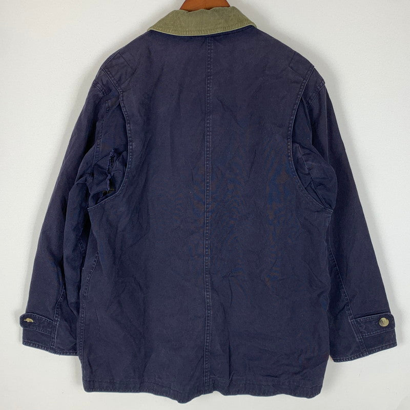 【現状渡し品】【メンズ】 LANDSEND ランズエンド 90~00's DUCK HUNTING JACKET 90~00年代 ダック ハンティングジャケット ライトアウター 145-251216-yy-04-tei サイズ：M カラー：ネイビー 万代Net店