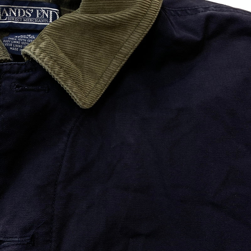 【現状渡し品】【メンズ】 LANDSEND ランズエンド 90~00's DUCK HUNTING JACKET 90~00年代 ダック ハンティングジャケット ライトアウター 145-251216-yy-04-tei サイズ：M カラー：ネイビー 万代Net店