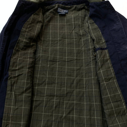 【現状渡し品】【メンズ】 LANDSEND ランズエンド 90~00's DUCK HUNTING JACKET 90~00年代 ダック ハンティングジャケット ライトアウター 145-251216-yy-04-tei サイズ：M カラー：ネイビー 万代Net店
