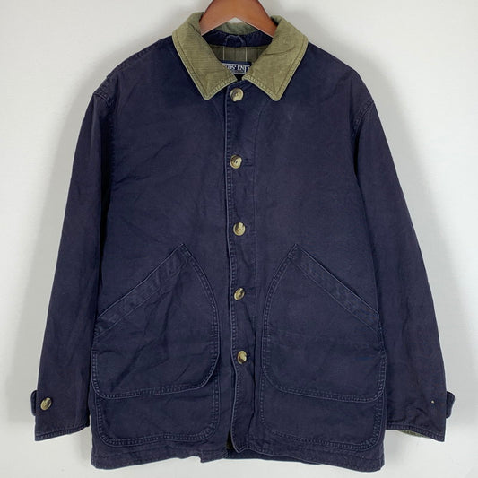 【現状渡し品】【メンズ】 LANDSEND ランズエンド 90~00's DUCK HUNTING JACKET 90~00年代 ダック ハンティングジャケット ライトアウター 145-251216-yy-04-tei サイズ：M カラー：ネイビー 万代Net店