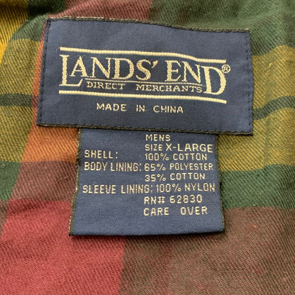 【現状渡し品】【メンズ】 LANDSEND ランズエンド 90's HUNTING JACKET 90年代 ハンティングジャケット ライトアウター 145-251216-yy-05-tei サイズ：XL カラー：ベージュ 万代Net店