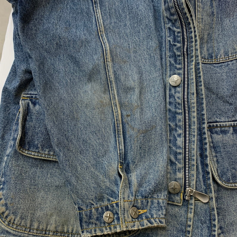 【現状渡し品】【メンズ】 NAUTICA ノーティカ 90's DENIM COVERALL 90年代 デニム カバーオール ジャケット ライトアウター 144-251216-yy-03-tei サイズ：M カラー：インディゴ 万代Net店