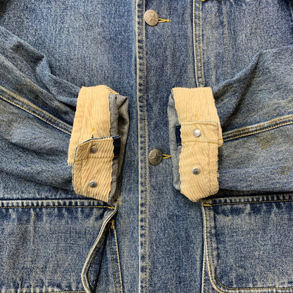 【現状渡し品】【メンズ】 NAUTICA ノーティカ 90's DENIM COVERALL 90年代 デニム カバーオール ジャケット ライトアウター 144-251216-yy-03-tei サイズ：M カラー：インディゴ 万代Net店