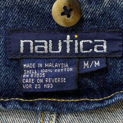 【現状渡し品】【メンズ】 NAUTICA ノーティカ 90's DENIM COVERALL 90年代 デニム カバーオール ジャケット ライトアウター 144-251216-yy-03-tei サイズ：M カラー：インディゴ 万代Net店