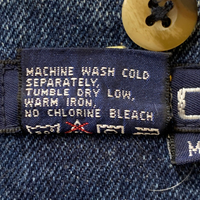 【現状渡し品】【メンズ】 NAUTICA ノーティカ 90's DENIM COVERALL 90年代 デニム カバーオール ジャケット ライトアウター 144-251216-yy-03-tei サイズ：M カラー：インディゴ 万代Net店