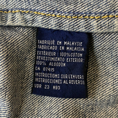 【現状渡し品】【メンズ】 NAUTICA ノーティカ 90's DENIM COVERALL 90年代 デニム カバーオール ジャケット ライトアウター 144-251216-yy-03-tei サイズ：M カラー：インディゴ 万代Net店