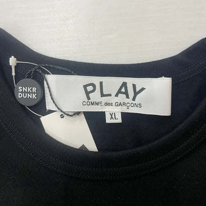 【中古品】【メンズ/レディース】 PLAY COMME des GARCONS プレイコムデギャルソン RED EMBLEM HEART S/S TEE AX-T108 レッド エンブレム ハート ショートスリーブ Tシャツ トップス 半袖 140-251220-ts-01-tei サイズ：XL カラー：ブラック 万代Net店