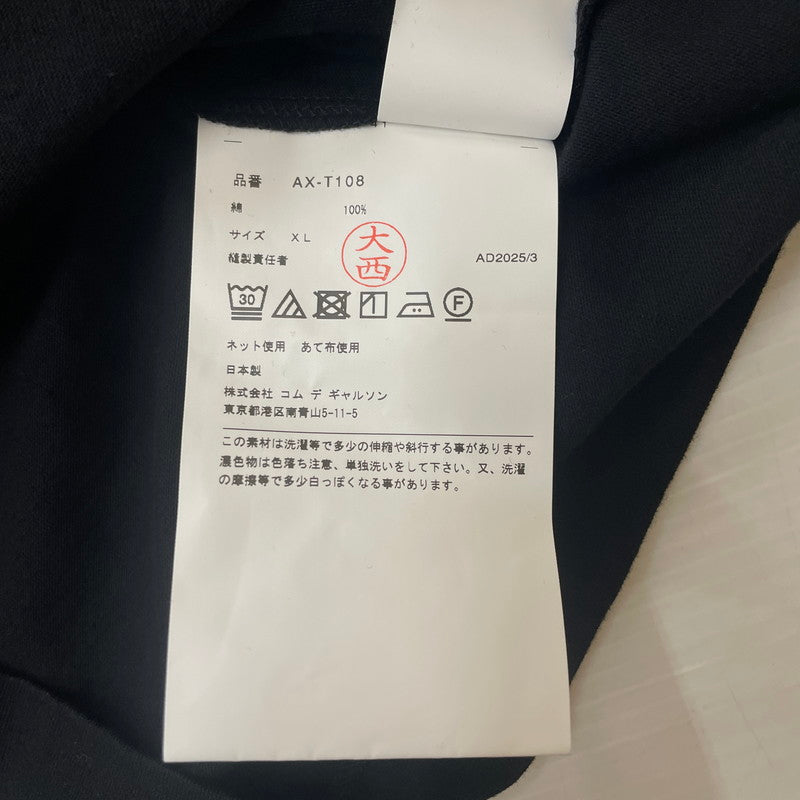 【中古品】【メンズ/レディース】 PLAY COMME des GARCONS プレイコムデギャルソン RED EMBLEM HEART S/S TEE AX-T108 レッド エンブレム ハート ショートスリーブ Tシャツ トップス 半袖 140-251220-ts-01-tei サイズ：XL カラー：ブラック 万代Net店