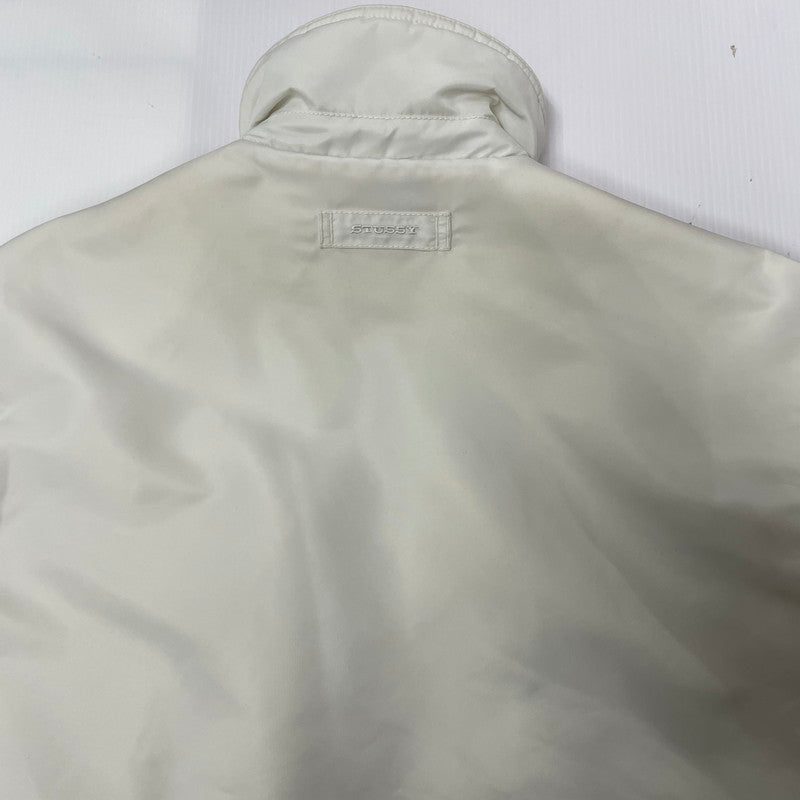 【現状渡し品】【メンズ/レディース】 STUSSY ステューシー PILE LINED ZIP JACKET 115887 パイル ラインド ジップ ジャケット アウター ブルゾン コーデュラ 142-251220-ts-03-tei サイズ：S カラー：ホワイト 万代Net店