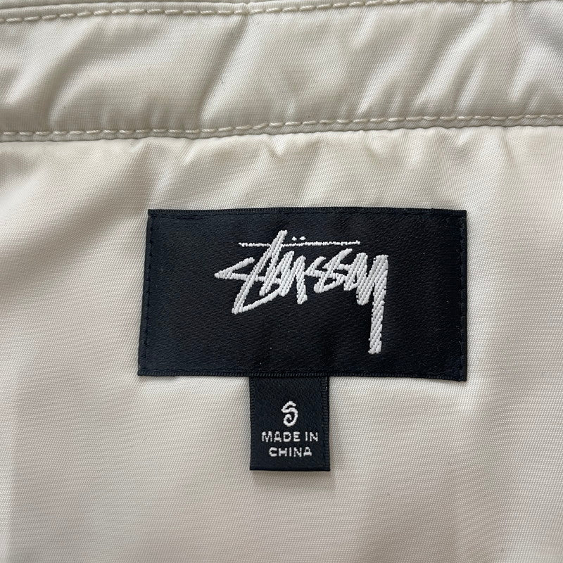 【現状渡し品】【メンズ/レディース】 STUSSY ステューシー PILE LINED ZIP JACKET 115887 パイル ラインド ジップ ジャケット アウター ブルゾン コーデュラ 142-251220-ts-03-tei サイズ：S カラー：ホワイト 万代Net店