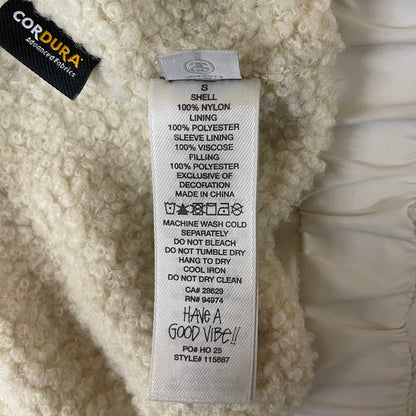 【現状渡し品】【メンズ/レディース】 STUSSY ステューシー PILE LINED ZIP JACKET 115887 パイル ラインド ジップ ジャケット アウター ブルゾン コーデュラ 142-251220-ts-03-tei サイズ：S カラー：ホワイト 万代Net店