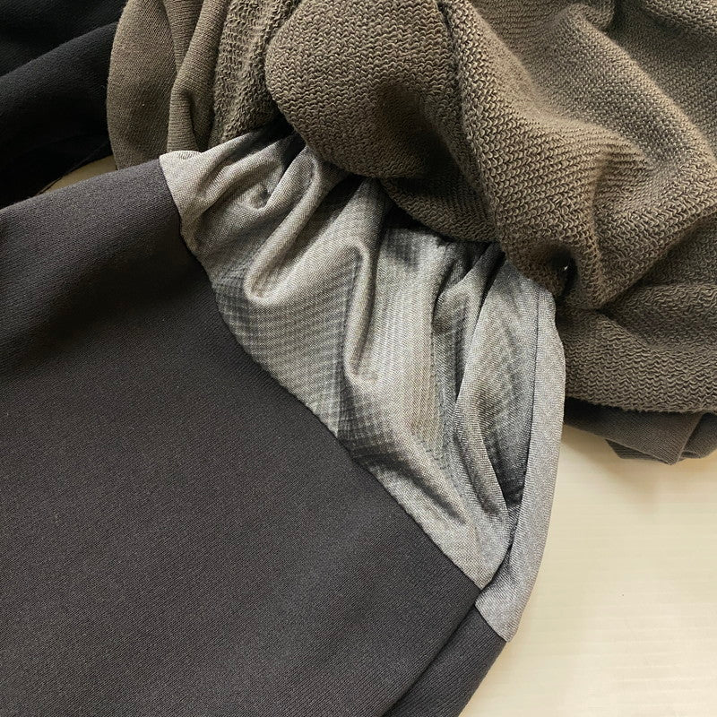 【中古品】【メンズ】 LEH レー LAYERED WIDE TRACK PANTS LEH1096 レイヤード ワイド トラックパンツ ボトムス スウェットパンツ 151-251222-yo-08-tei サイズ：S カラー：Ink Black Mix 万代Net店