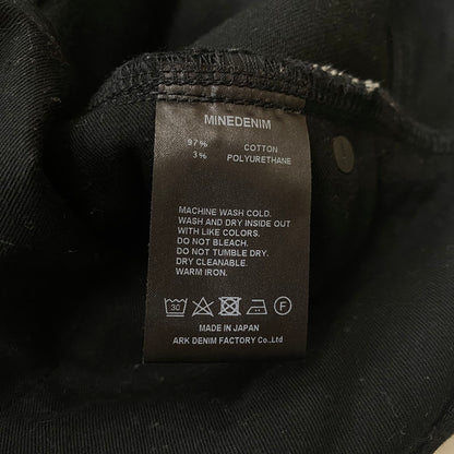 【中古品】【メンズ】 MINEDENIM マインデニム STANDARD SLIM OWS DENIM PANTS FPKH101NSTBL-99-322-2 101 スタンダード スリム デニムパンツ ボトムス 151-251222-yo-02-tei サイズ：9 カラー：ブラック 万代Net店