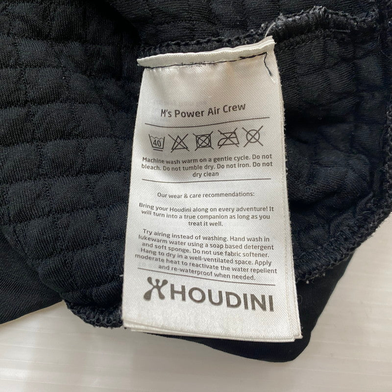 【中古品】【メンズ】 HOUDINI フーディニ M'S POWER AIR CREW 220134 パワー エア クルー 長袖 トップス トレーナー 144-251222-yo-11-tei サイズ：S カラー：True Black 万代Net店