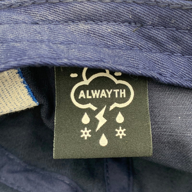 【中古品】【メンズ】 ALWAYTH オールウェイズ ×WAKE SAPPORO ウェイク サッポロ 別注 コラボ LOGO CAP ロゴ キャップ 帽子 185-251219-yy-01-tei サイズ：F カラー：ネイビー 万代Net店