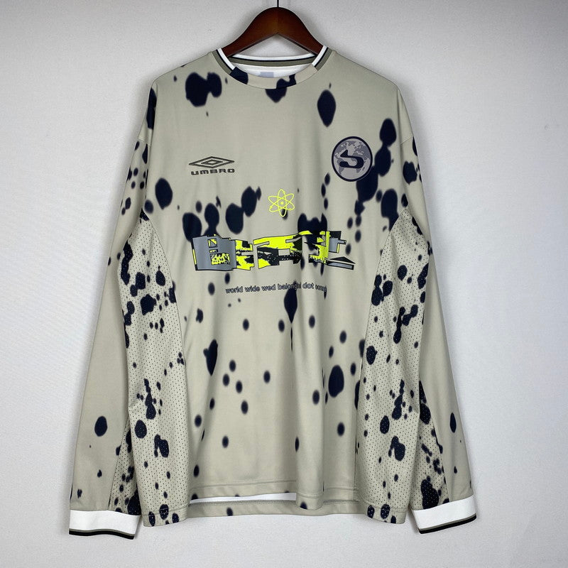 【中古品】【メンズ】 BAL バル × UMBRO アンブロ 別注 コラボ L/S SOCCER JERSEY BAL2159 ロングスリーブ サッカー ジャージ 長袖 Tシャツ トップス 140-251222-yo-09-tei サイズ：3 カラー：グレー 万代Net店