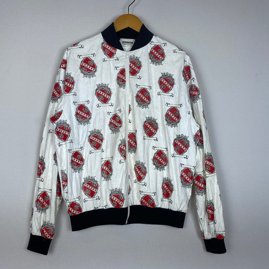 【中古品】【メンズ】 BOWWOW バウワウ KURT HEART CROWN PAPER JKT BW1901-HCPJ クラウン ペーパージャケット ライトアウター 140-251220-yo-02-fuz サイズ：L カラー：ホワイト 万代Net店