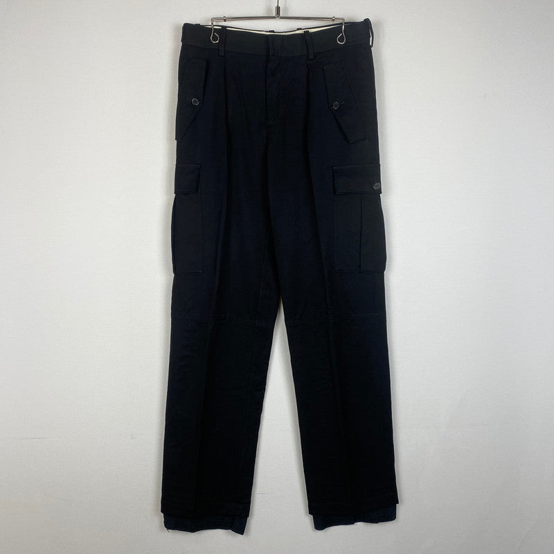 【中古品】【メンズ】 J.W.Anderson. ジェイダブリューアンダーソン DOUBLE HEMMED CARGO PANTS TR0060PG0011575 ダブル ヘム カーゴパンツ ボトムス 152-251220-yo-08-fuz サイズ：38 カラー：ブラック 万代Net店