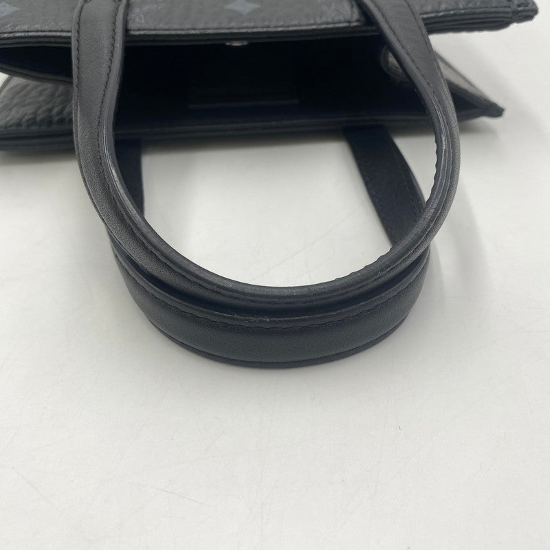 【中古品】【メンズ/レディース】 MCM エム・シー・エム Mini Aren トート - ヴィセトス カバン 2WAYバッグ 180-251221-yy-08-tei カラー：ブラック 万代Net店