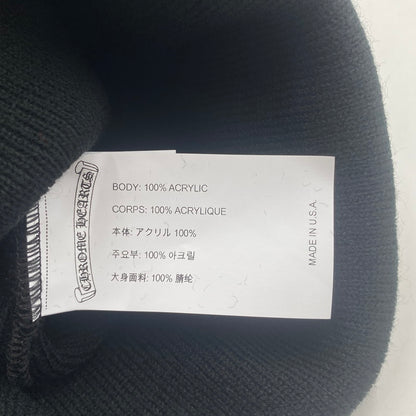 【中古美品】【メンズ】 CHROME HEARTS クロムハーツ WOOL WATCH CAP ウール ワッチ キャップ 刺繍ビーニー 帽子 190-251221-yy-04-tei カラー：ブラック 万代Net店