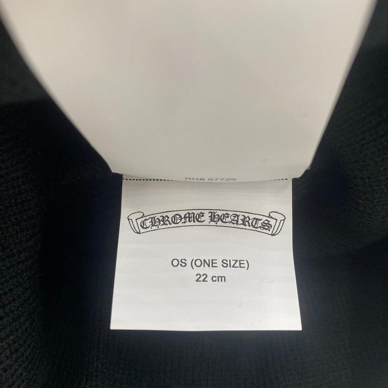 【中古美品】【メンズ】 CHROME HEARTS クロムハーツ WOOL WATCH CAP ウール ワッチ キャップ 刺繍ビーニー 帽子 190-251221-yy-04-tei カラー：ブラック 万代Net店