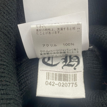 【中古美品】【メンズ】 CHROME HEARTS クロムハーツ WOOL WATCH CAP ウール ワッチ キャップ 刺繍ビーニー 帽子 190-251221-yy-04-tei カラー：ブラック 万代Net店