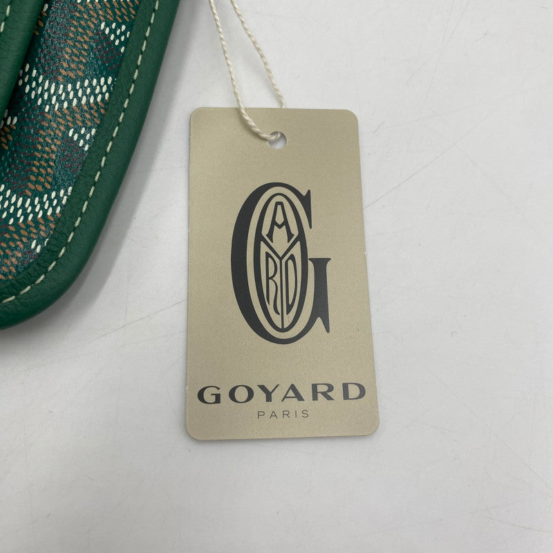 【中古美品】【メンズ/レディース】 GOYARD ゴヤール プリュメ ポーチウォレット カバン ショルダーバッグ 180-251221-yy-05-tei カラー：グリーン 万代Net店