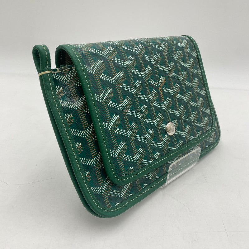 【中古美品】【メンズ/レディース】 GOYARD ゴヤール プリュメ ポーチウォレット カバン ショルダーバッグ 180-251221-yy-05-tei カラー：グリーン 万代Net店