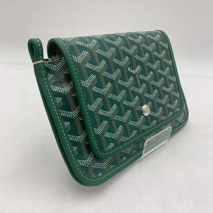 【中古美品】【メンズ/レディース】 GOYARD ゴヤール プリュメ ポーチウォレット カバン ショルダーバッグ 180-251221-yy-05-tei カラー：グリーン 万代Net店