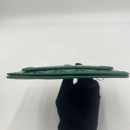 【中古美品】【メンズ/レディース】 GOYARD ゴヤール プリュメ ポーチウォレット カバン ショルダーバッグ 180-251221-yy-05-tei カラー：グリーン 万代Net店