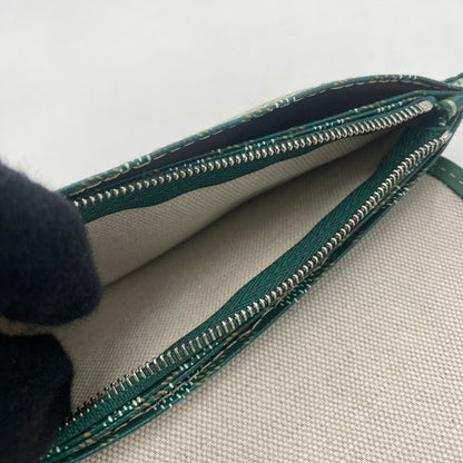 【中古美品】【メンズ/レディース】 GOYARD ゴヤール プリュメ ポーチウォレット カバン ショルダーバッグ 180-251221-yy-05-tei カラー：グリーン 万代Net店