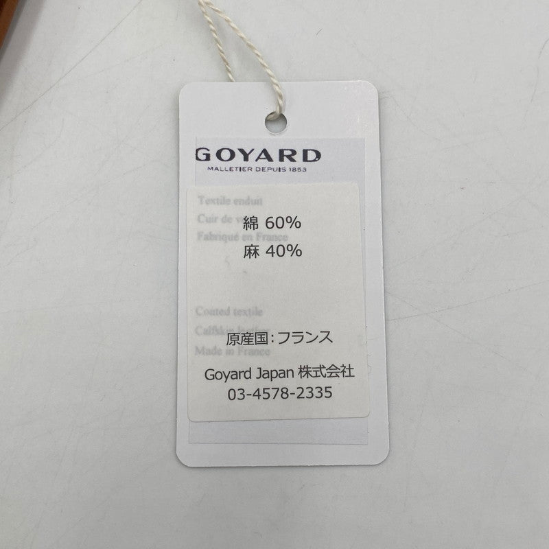 【中古美品】【メンズ/レディース】 GOYARD ゴヤール プリュメ ポーチウォレット カバン ショルダーバッグ 180-251221-yy-06-tei カラー：ブラック＆タン 万代Net店