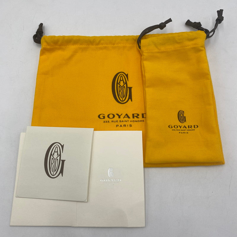 【中古美品】【メンズ/レディース】 GOYARD ゴヤール プリュメ ポーチウォレット カバン ショルダーバッグ 180-251221-yy-06-tei カラー：ブラック＆タン 万代Net店