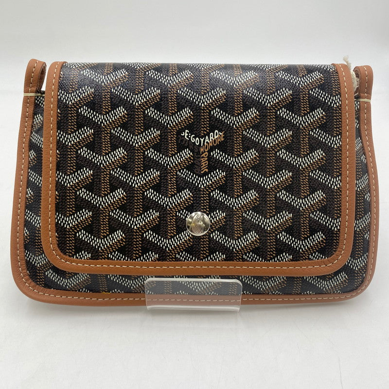 【中古美品】【メンズ/レディース】 GOYARD ゴヤール プリュメ ポーチウォレット カバン ショルダーバッグ 180-251221-yy-06-tei カラー：ブラック＆タン 万代Net店