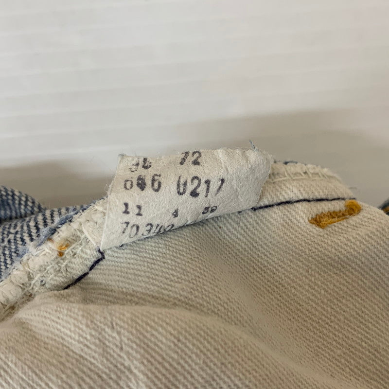 【現状渡し品】【メンズ】 Levi's リーバイス 70's 646 DENIM PANT VINTAGE 646-0217 70年代 646 デニムパンツ ボトムス ジーンズ ボタン裏 刻印39 ヴィンテージ 156-251221-ko-16-tei サイズ：サイズ不明 カラー：インディゴ 万代Net店