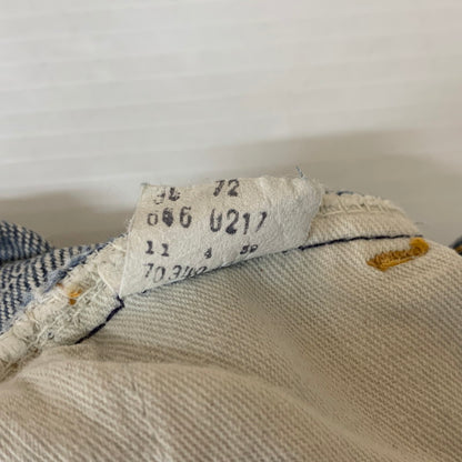 【現状渡し品】【メンズ】 Levi's リーバイス 70's 646 DENIM PANT VINTAGE 646-0217 70年代 646 デニムパンツ ボトムス ジーンズ ボタン裏 刻印39 ヴィンテージ 156-251221-ko-16-tei サイズ：サイズ不明 カラー：インディゴ 万代Net店