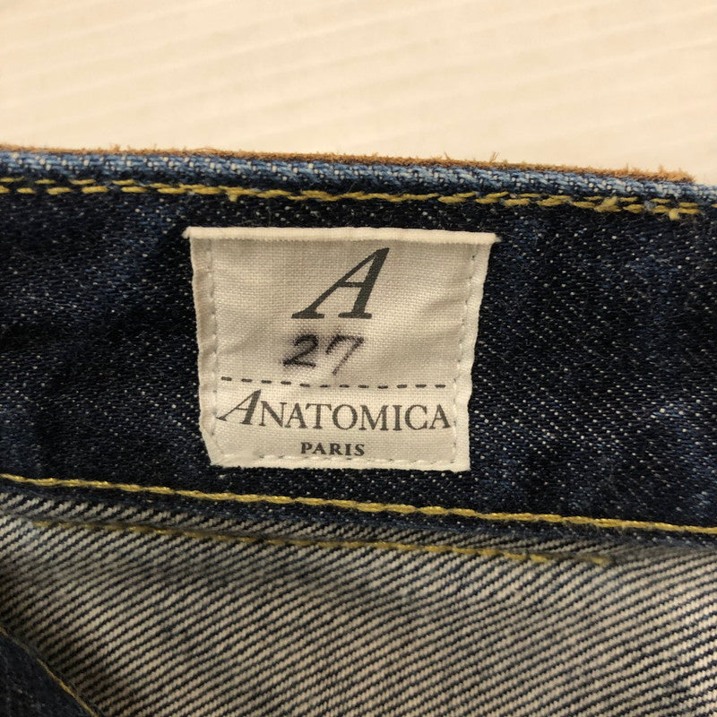 【中古品】【レディース】 ANATOMICA アナトミカ 618 MARILYN2 531-522-01-W19 618 マリリンツー ボトムス デニムパンツ ジーンズ 171-251222-yy-21-tei サイズ：27 カラー：インディゴ 万代Net店