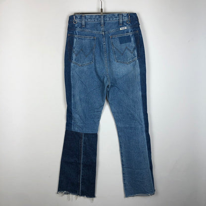 【中古品】【レディース】 Wrangler ラングラー PATCHWORK FLARE DENIM PANTS WL1666 パッチワーク フレア デニムパンツ ボトムス 171-251222-yy-20-tei サイズ：M カラー：インディゴ 万代Net店