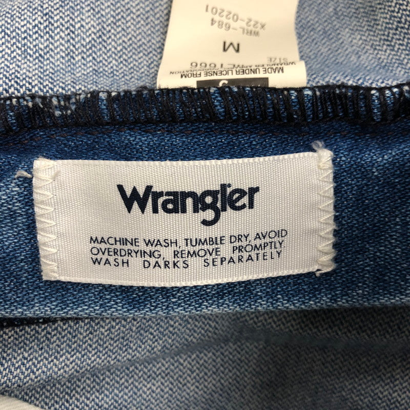 【中古品】【レディース】 Wrangler ラングラー PATCHWORK FLARE DENIM PANTS WL1666 パッチワーク フレア デニムパンツ ボトムス 171-251222-yy-20-tei サイズ：M カラー：インディゴ 万代Net店