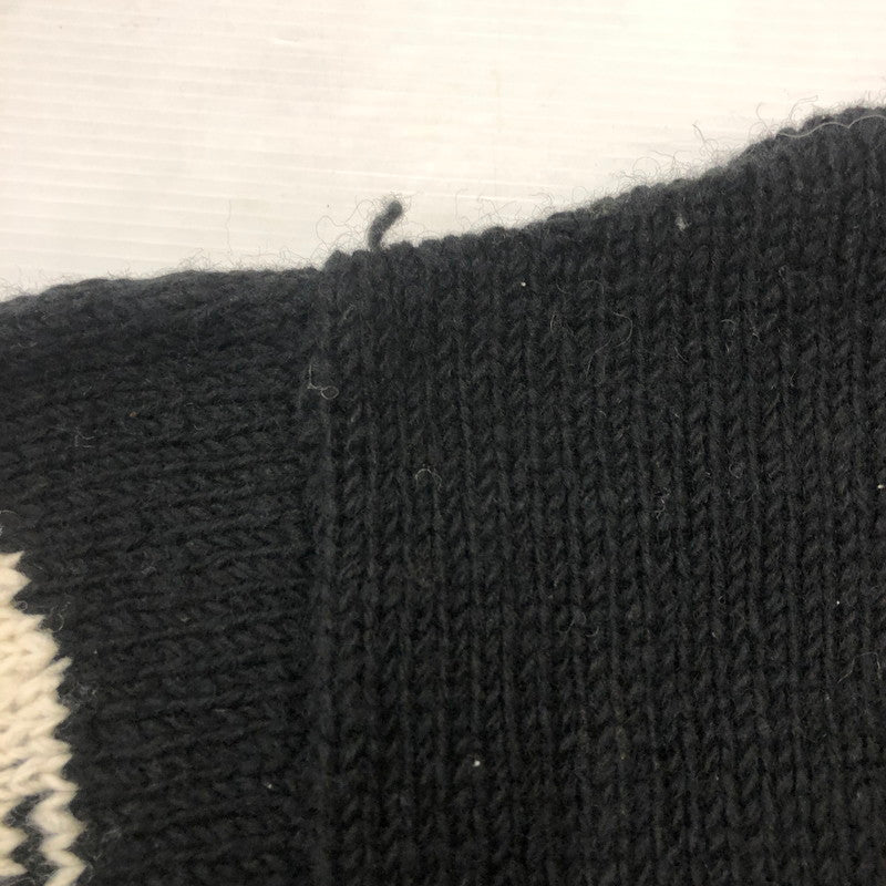 【現状渡し品】【メンズ】 MCMCHAN WOOLEN マクマーン ウーレン LINE YIN&YANG NKIT ライン イン&ヤン ニット トップス セーター 147-251222-yy-15-tei サイズ：表記サイズなし カラー：ブラック 万代Net店