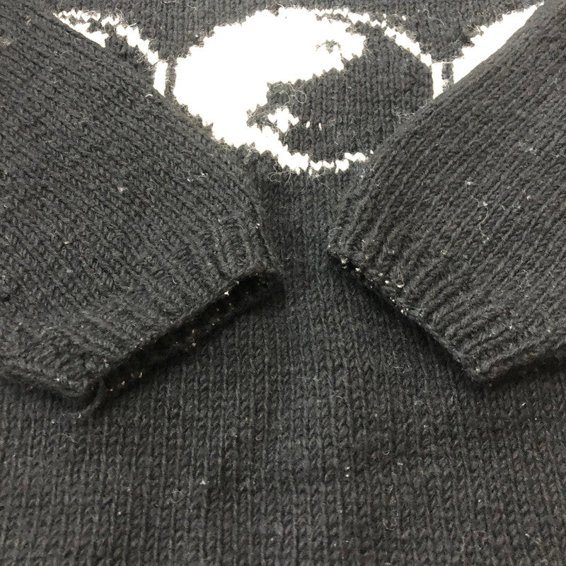 【現状渡し品】【メンズ】 MCMCHAN WOOLEN マクマーン ウーレン LINE YIN&YANG NKIT ライン イン&ヤン ニット トップス セーター 147-251222-yy-15-tei サイズ：表記サイズなし カラー：ブラック 万代Net店